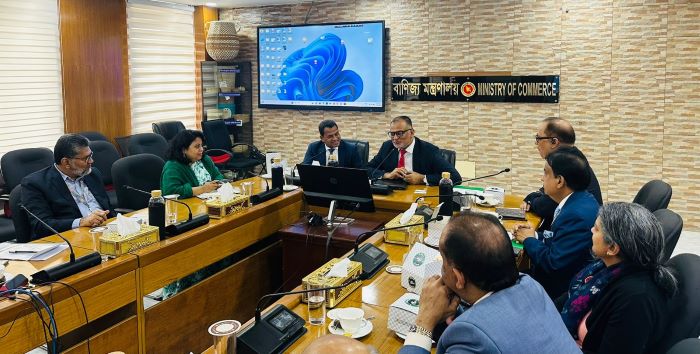 বাণিজ্য উপদেষ্টার সঙ্গে ইউকে বাংলাদেশ ক্যাটালিস্টস অব কমার্স এন্ড ইন্ডাস্ট্রির নেতৃবৃন্দের বৈঠক